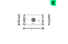 Chladič, chlazení motoru ERA 673383