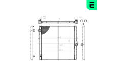 Chladič, chlazení motoru ERA 673390