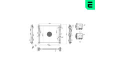 Chladič, chlazení motoru ERA 673452