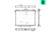 Chladič, chlazení motoru ERA 673484