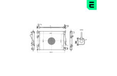 Chladič, chlazení motoru ERA 673536