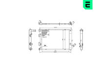 Chladič, chlazení motoru ERA 673600