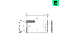 Chladič, chlazení motoru ERA 673607