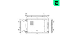 Chladič, chlazení motoru ERA 673635