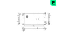 Chladič, chlazení motoru ERA 673694