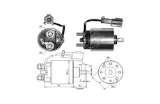 Spínač startéru ZM - Hitachi 2114-57606  RC 138814 ZM