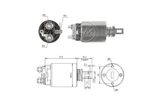 Spínač startéru S12-62 Hitachi Ford E2NN11390AA