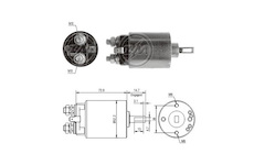 Spínač startéru ZM - Hitachi 2114-57504