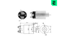 Elektromagnetický spínač, startér ERA ZM8698
