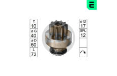 Volnobezny prevod, starter ERA ZN0150