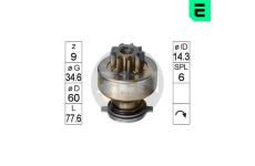 Volnobezny prevod, starter ERA ZN0407