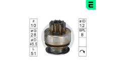 Volnobezny prevod, starter ERA ZN0597