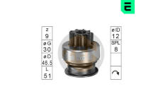 Volnobezny prevod, starter ERA ZN0617