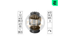 Volnobezny prevod, starter ERA ZN0624