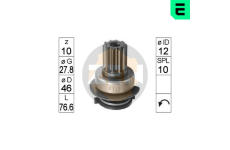 Volnobezny prevod, starter ERA ZN0729
