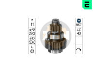 Volnobezny prevod, starter ERA ZN0750