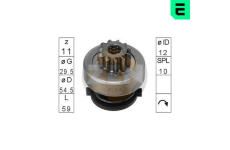 Volnobezny prevod, starter ERA ZN0800