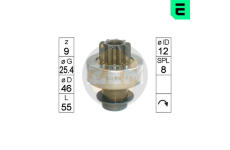 Volnobezny prevod, starter ERA ZN0836