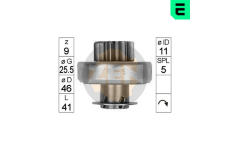 Volnobezny prevod, starter ERA ZN0965