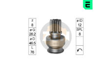 Volnobezny prevod, starter ERA ZN1018