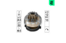 Volnobezny prevod, starter ERA ZN1058