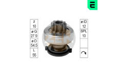 Volnobezny prevod, starter ERA ZN1109