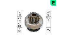 Volnobezny prevod, starter ERA ZN1209