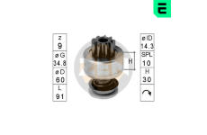 Volnobezny prevod, starter ERA ZN1364
