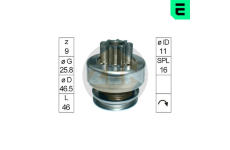 Volnobezny prevod, starter ERA ZN1619