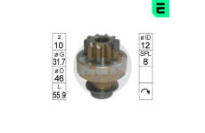Volnobezny prevod, starter ERA ZN1727