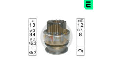 Volnobezny prevod, starter ERA ZN1774