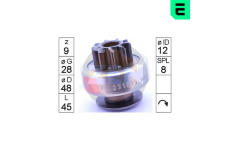 Volnobezny prevod, starter ERA ZN1776