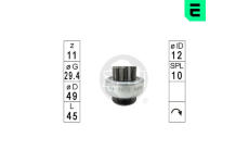 Volnobezny prevod, starter ERA ZN1812