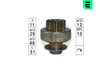Volnobezny prevod, starter ERA ZN1822