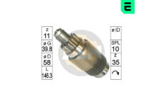 Volnobezny prevod, starter ERA ZN1827