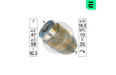 Volnobezny prevod, starter ERA ZN1828