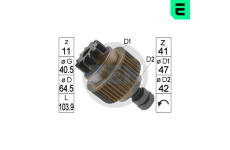 Volnobezny prevod, starter ERA ZN1865