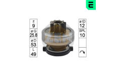 Volnobezny prevod, starter ERA ZN1882