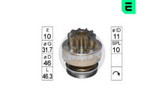 Volnobezny prevod, starter ERA ZN1899