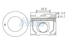 Píst FRECCIA FP23-104300