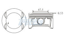 Píst FRECCIA FP23-105500