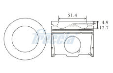 Píst FRECCIA FP23-106700
