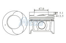 Píst FRECCIA FP23-107700