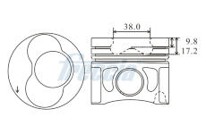 Píst FRECCIA FP23-110600