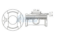 Píst FRECCIA FP23-113100
