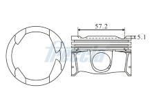 Píst FRECCIA FP23-113400