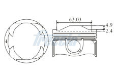 Píst FRECCIA FP23-113700