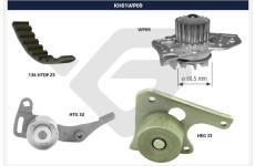 Vodné čerpadlo + sada ozubeného remeňa HUTCHINSON KH 01WP09