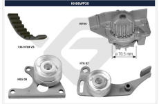 Vodné čerpadlo + sada ozubeného remeňa HUTCHINSON KH 06WP30