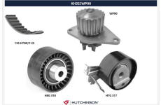 Vodné čerpadlo + sada ozubeného remeňa HUTCHINSON KH 323WP90